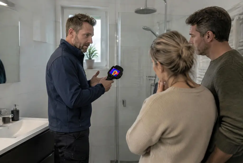 Lekdetectie Heerenveen – specialist legt bevindingen uit aan bewoner